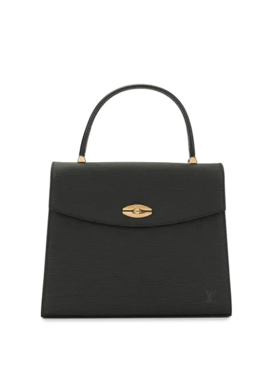 Authentic Louis Vuitton Epi Malesherbes Black Leather Handbag 