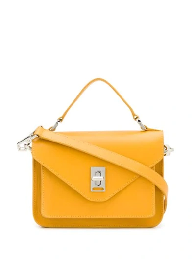 Shop Rebecca Minkoff Mini Darren Messenger Bag In Yellow