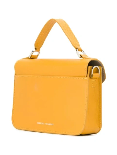 Shop Rebecca Minkoff Mini Darren Messenger Bag In Yellow