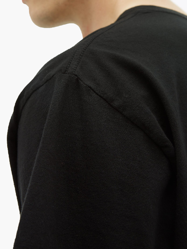 Amiri Flame Logo-print Cotton-jersey T-shirt In Black | ModeSens