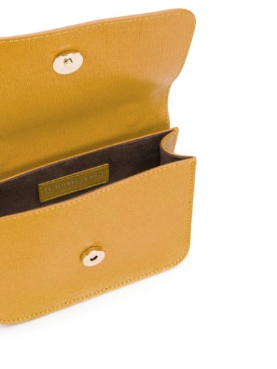 Shop L'autre Chose Mini Saffiano Crossbody Bag In Yellow