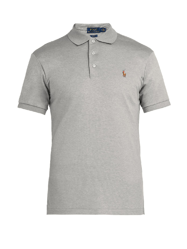 slim cotton polo shirt