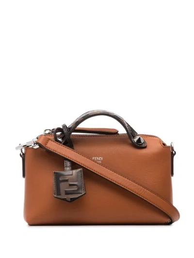 Shop Fendi Mini By The Way Bag In F19wh Brandy+may.nr+p