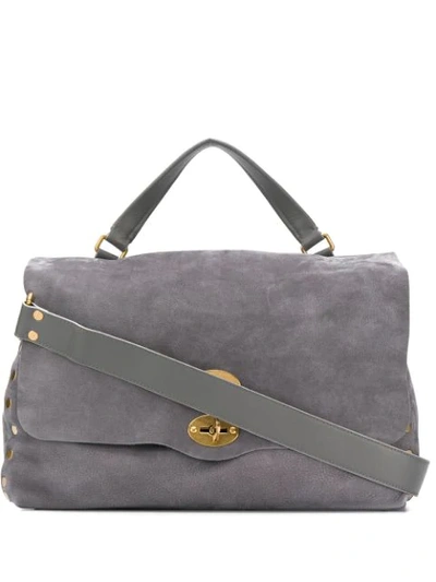 Shop Zanellato Large Shoulder Bag In Grey
