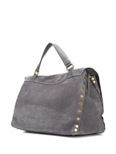 Shop Zanellato Large Shoulder Bag In Grey