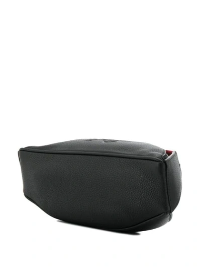 Shop Bally Stripe Appliqué Belt Bag In Black