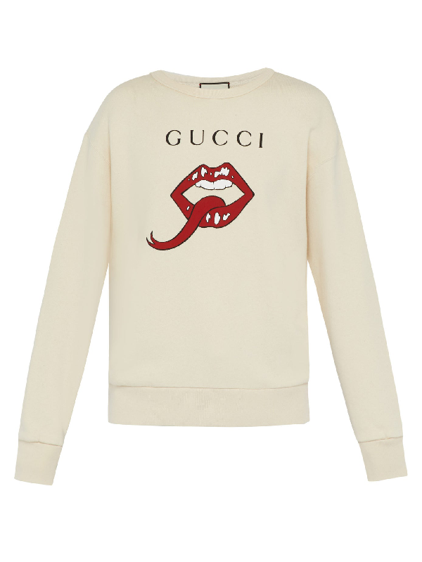 gucci lip jumper