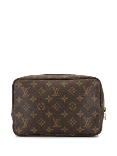 Pre-owned Louis Vuitton Monogram 23 Cosmetic Bag In Brown