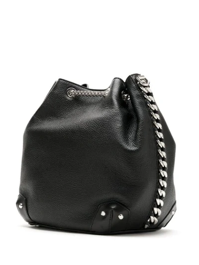 Shop Michael Michael Kors Large Alanis Bucket Bag In Black
