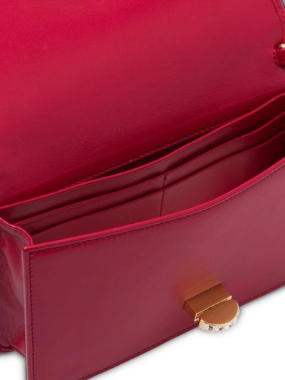 Shop Miu Miu Quilted Mini Bag In Red