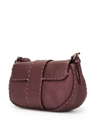 Pre-owned Fendi Selleria Handbag In Purple