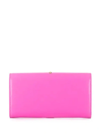 Shop Pinko Love Crossbody Wallet-bag In N11 Fuchsia