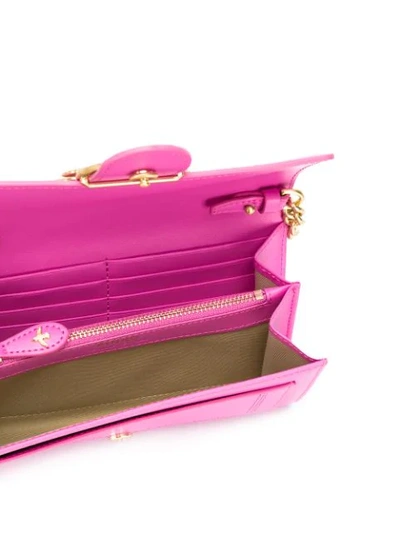 Shop Pinko Love Crossbody Wallet-bag In N11 Fuchsia