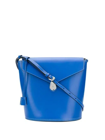 Shop Calvin Klein 205w39nyc Hanging Tag Detail Shoulder Bag In Blue