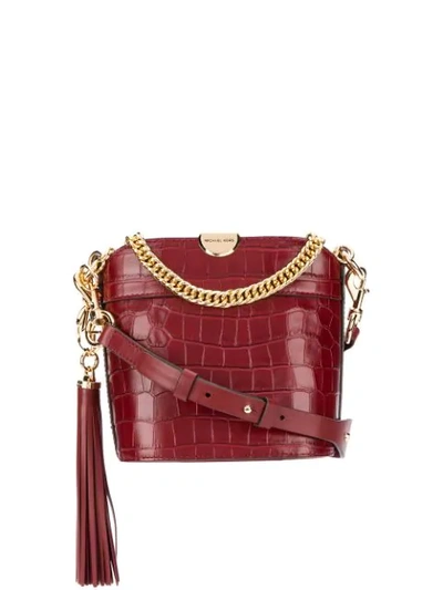 Shop Michael Michael Kors Bea Bucket Shoulder Bag In 626 Brandy