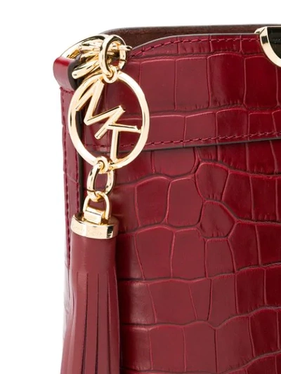 Shop Michael Michael Kors Bea Bucket Shoulder Bag In 626 Brandy