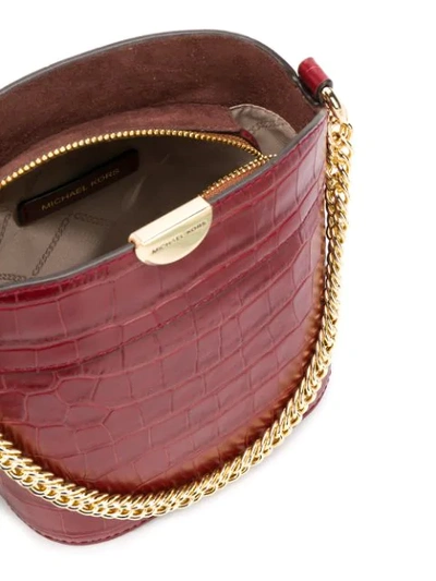 Shop Michael Michael Kors Bea Bucket Shoulder Bag In 626 Brandy