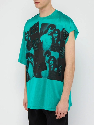 Raf Simons Displaced-sleeve Photographic-print Cotton T-shirt In