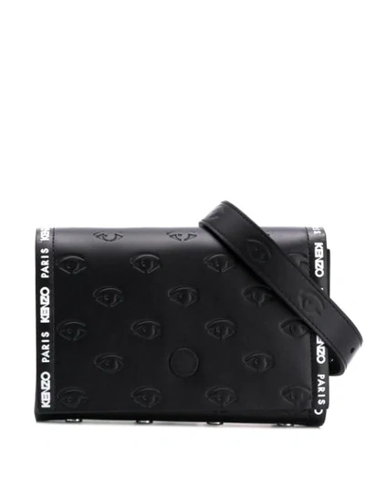 Shop Kenzo Eye Embossed Belt Bag In Black