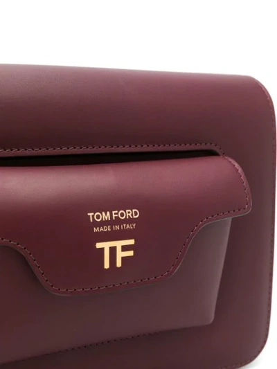 Shop Tom Ford Hollywood Shoulder Bag In Red