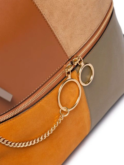 Shop See By Chloé Patchwork Shoulder Bag In Brown
