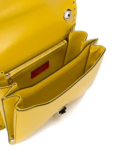 Shop Valentino Garavani 'rockstud' Umhängetasche In Yellow
