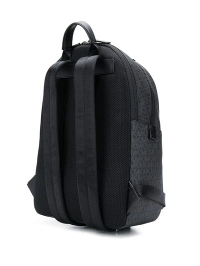 Shop Michael Michael Kors Monogram Print Backpack In Black