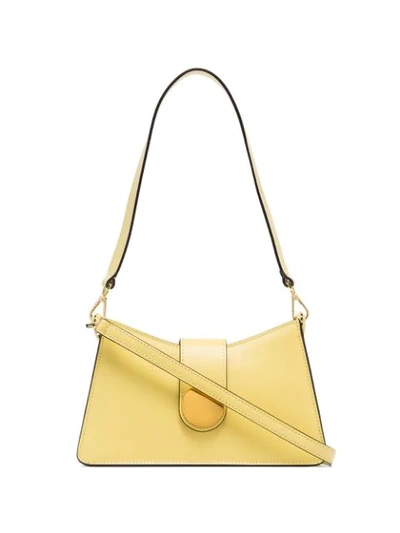 Shop Elleme Curved-edge Shoulder Bag In Yellow