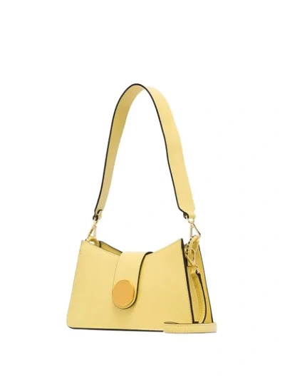 Shop Elleme Curved-edge Shoulder Bag In Yellow