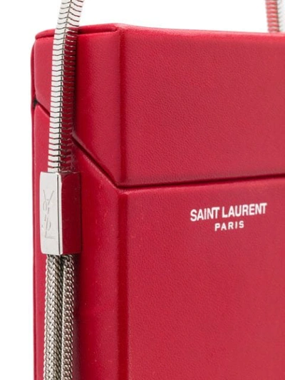 Shop Saint Laurent Minaudiere Bag In Red