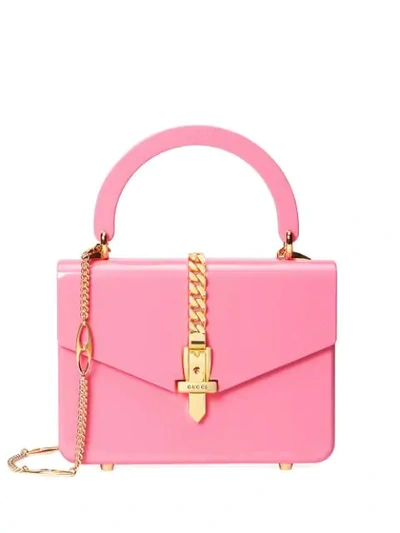 Shop Gucci Mini Sylvie 1969 Shoulder Bag In Pink