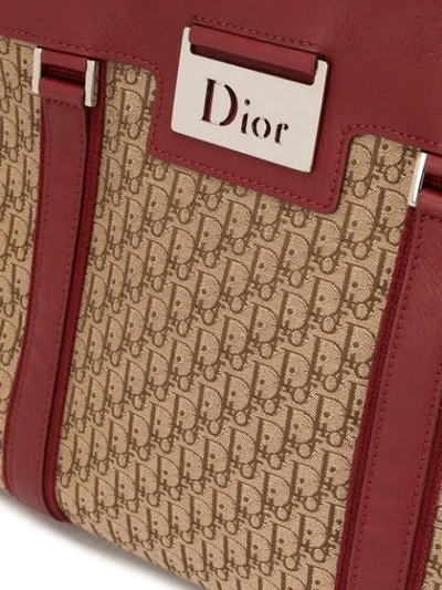 Pre-owned Dior  Street Chic Trotter Pattern Tote In Brown