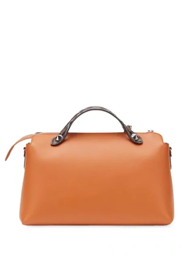 Shop Fendi Medium By The Way Tote In Orange