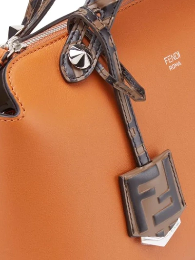 Shop Fendi Medium By The Way Tote In Orange