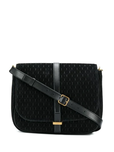 Shop Saint Laurent Monogram Small Satchel In Black