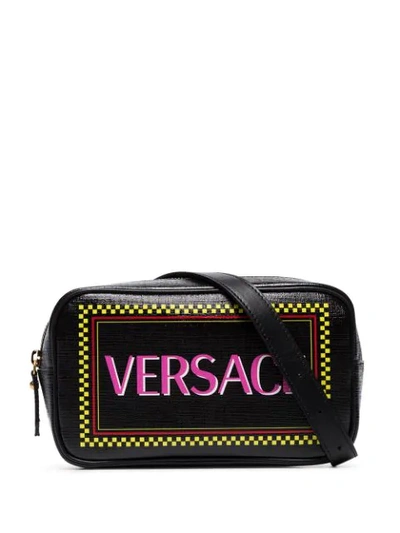 Shop Versace 90s Vintage Logo Belt Bag - Black