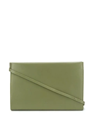 Shop Aesther Ekme Leather Shoulder Bag In Green