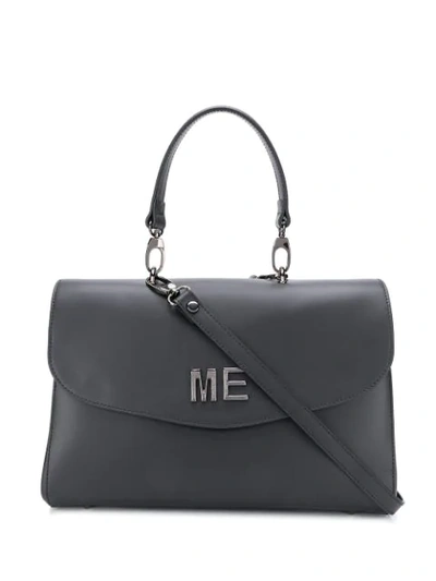 Shop Marc Ellis Logo Plaque Tote In Black