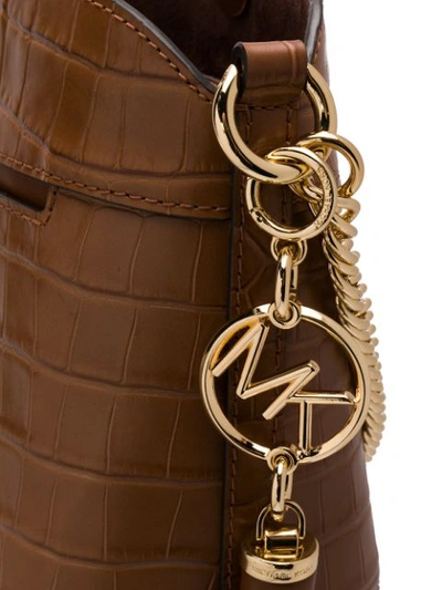 Shop Michael Michael Kors 32f9g05c0e 219 Chestnut Leather/fur/exotic Skins->leather In Brown