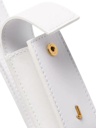 Shop Jacquemus Lipstick Holder Mini Bag In White