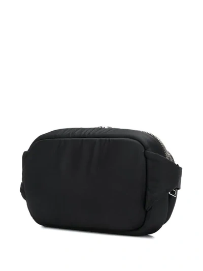 Shop Prada Zip-up Front Pocket Belt Bag In Black