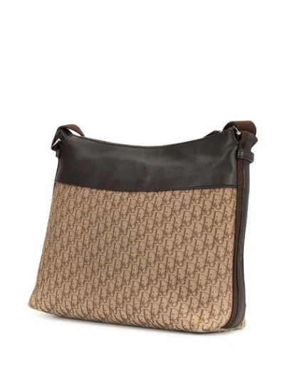 Pre-owned Dior  Street Chic Trotter Shoulder Bag In Brown