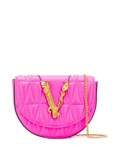 Shop Versace Virtus Belt Bag In Pink
