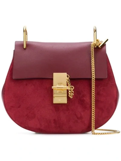 Shop Chloé Drew Small Shoulder Bag - Red