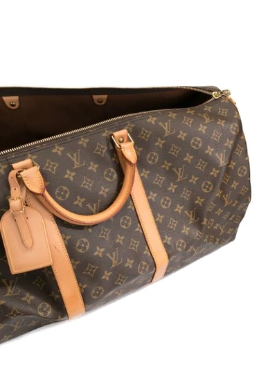 Pre-owned Louis Vuitton Bandouliere 60 Holdall In Brown