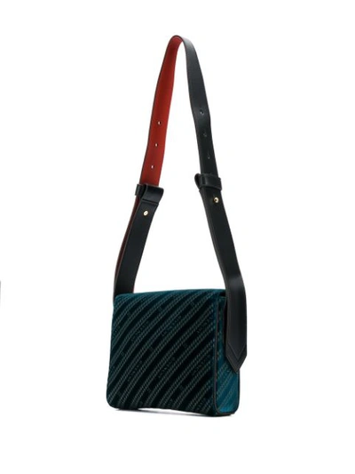 Shop Givenchy Nano Velvet Eden 4g Bag In Blue