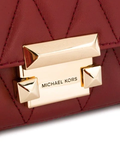 Shop Michael Kors Sloan Quilted In Red