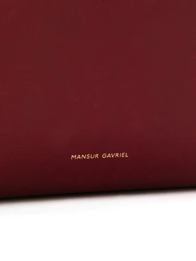 Shop Mansur Gavriel Mini Lady Bag In Red
