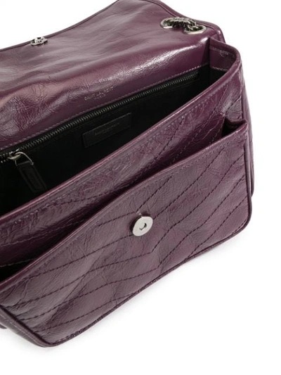 Shop Saint Laurent Medium Niki Tote Bag In Purple