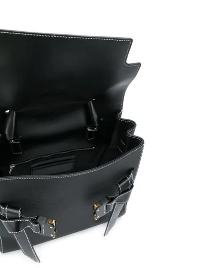 Shop Alyx Dual Buckle Top Handle Tote Bag In Black